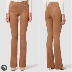 HUDSON Barbara High Rise Boot Cut Brown Coated Jeans Pants Women’s Size 33 NEW